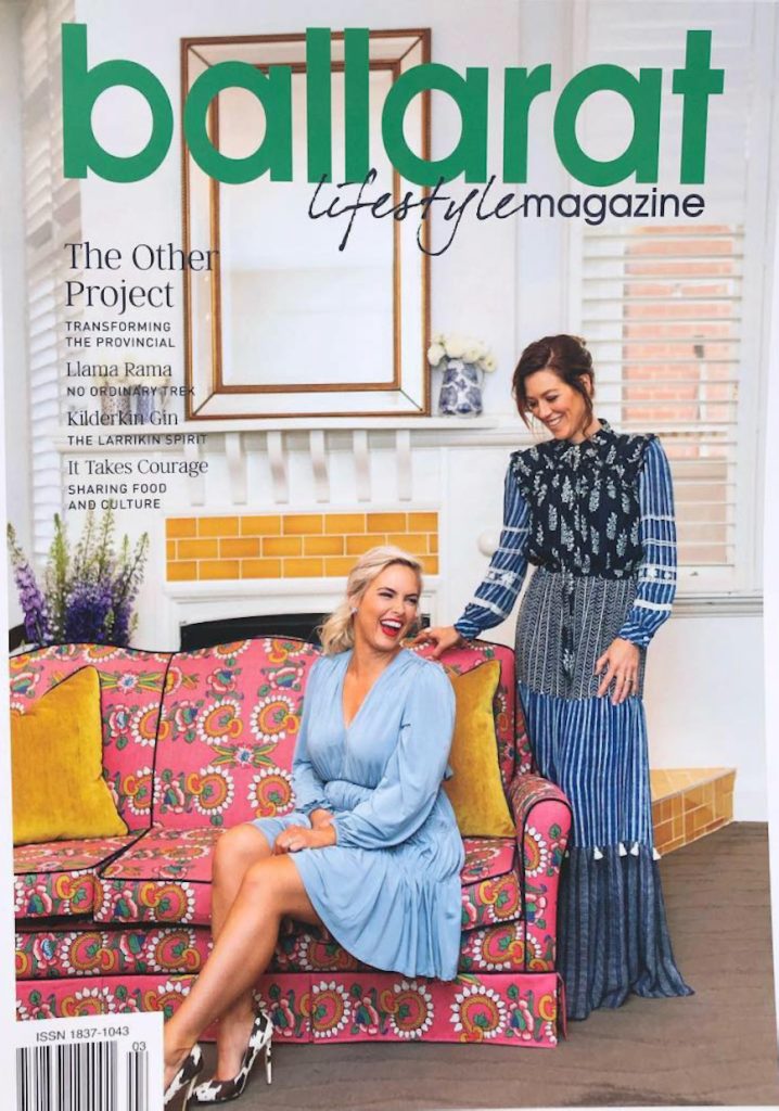 Genevieve Wallis on the front cover of Ballarat Lifestyle Magazine